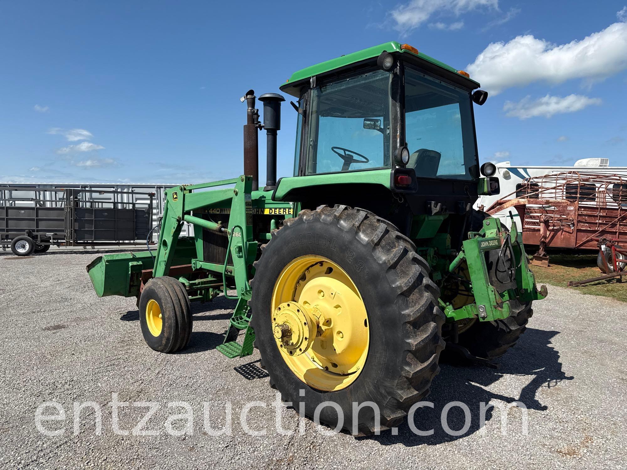 JD 4440 TRACTOR, QUAD RANGE, 3PT, PTO,