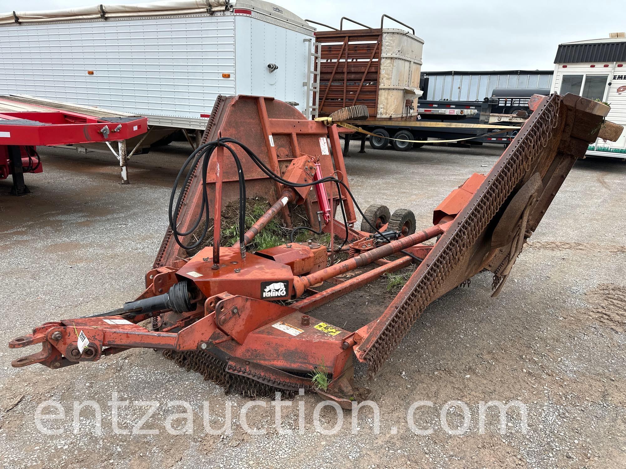 RHINO 15' ROTARY MOWER, DF, PULL TYPE,