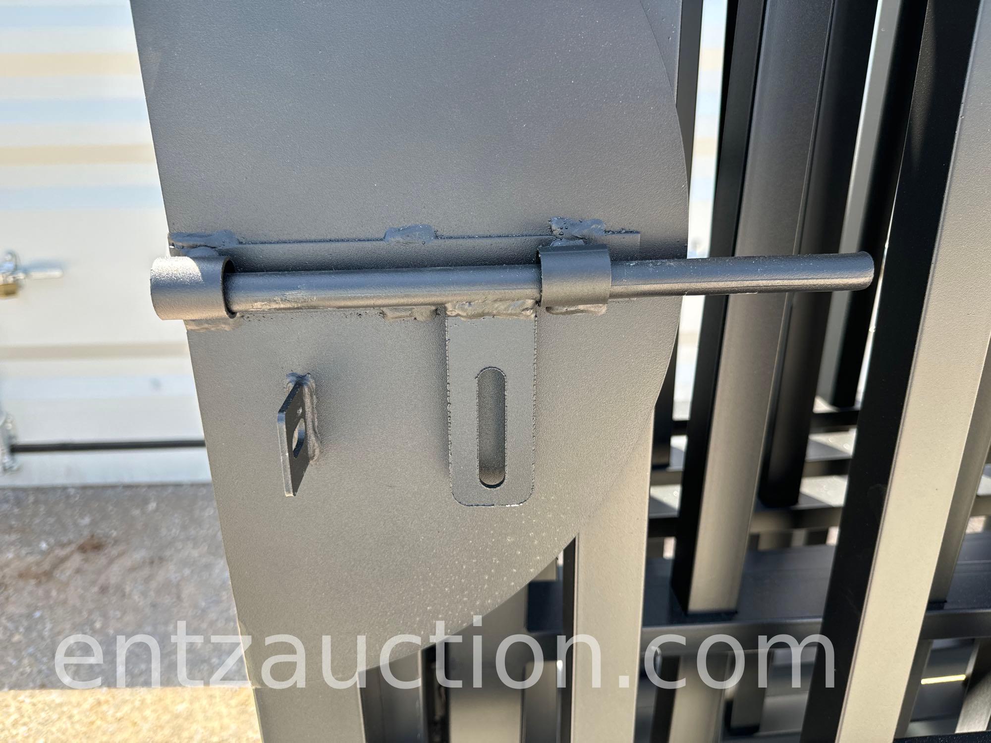 ALL METAL 7' X 20' METAL DRIVEWAY GATE, GALVANIZED,