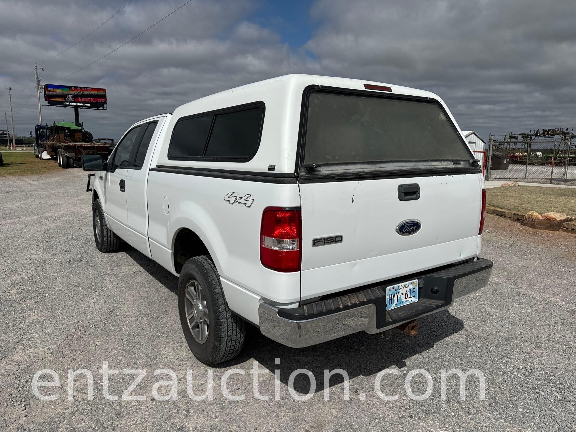2005 FORD F150 PICKUP, EXT. CAB, AUTO,
