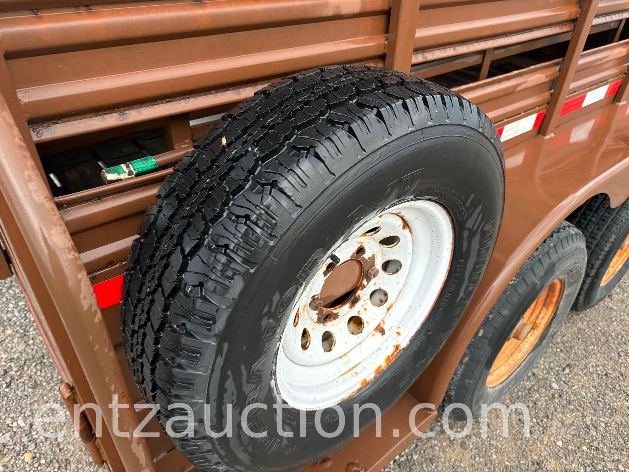1994 WW STOCK TRAILER, 6' X 14', BP, TA,