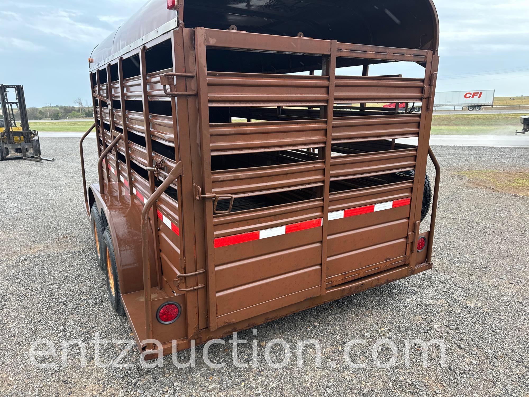 1994 WW STOCK TRAILER, 6' X 14', BP, TA,