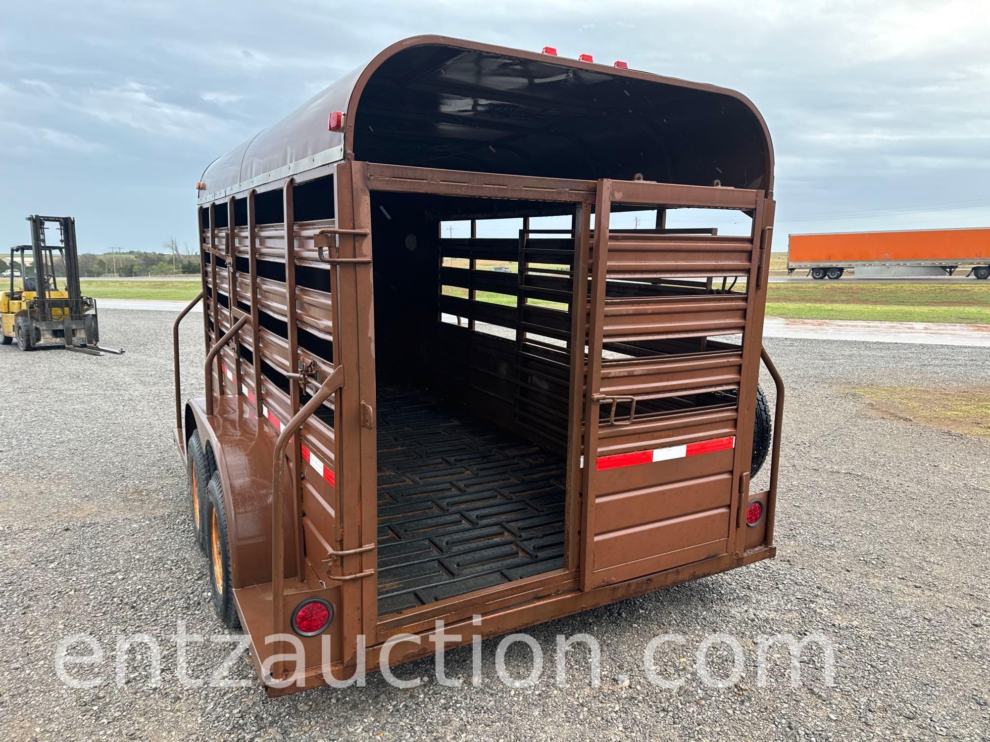 1994 WW STOCK TRAILER, 6' X 14', BP, TA,