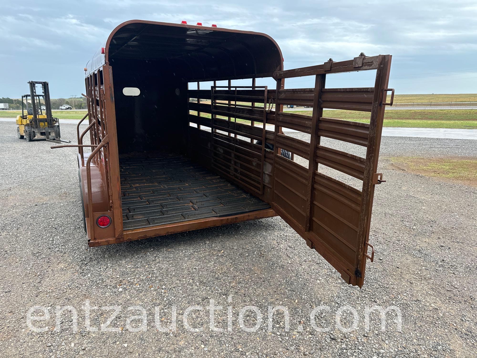 1994 WW STOCK TRAILER, 6' X 14', BP, TA,