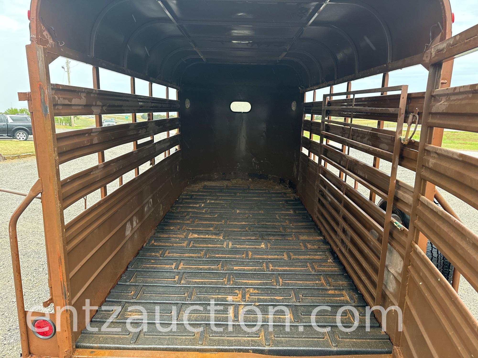 1994 WW STOCK TRAILER, 6' X 14', BP, TA,