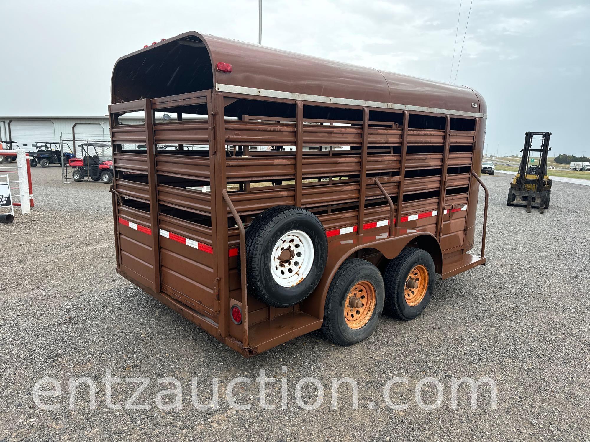 1994 WW STOCK TRAILER, 6' X 14', BP, TA,