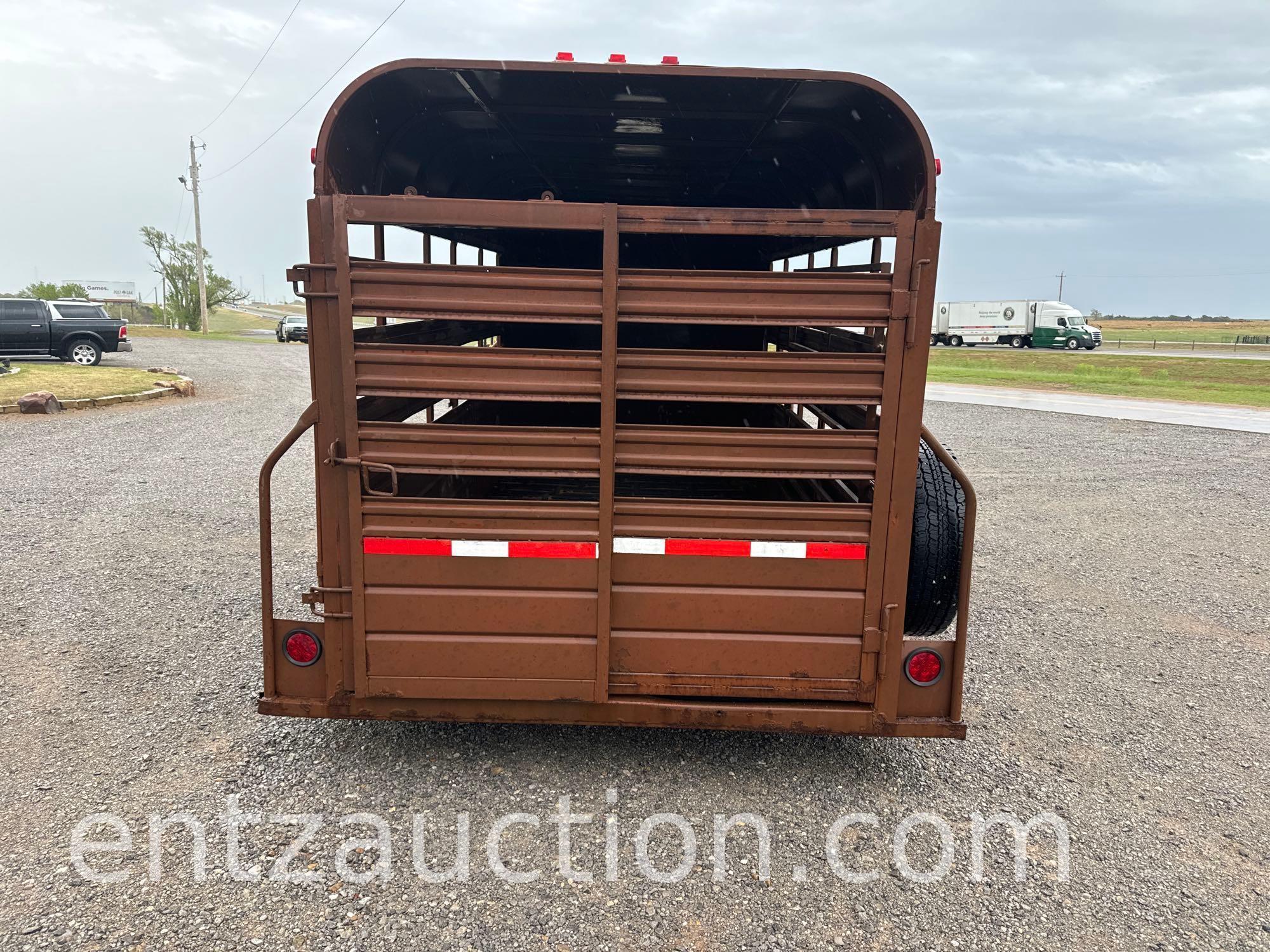 1994 WW STOCK TRAILER, 6' X 14', BP, TA,