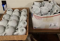 Mugs/Coffee Cups - Buffalo Bright White Cups - 6 Ounce & 11 Ounce