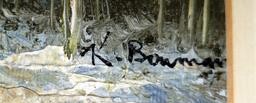 Lot 87: Wonderful Nature Print - Reminiscent Of Bob Ross - By K. Bowman