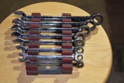 Gear Wrench, Ratcheting Combination SAE Wrench Set
