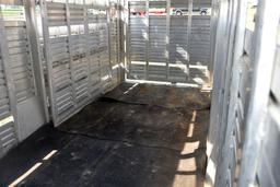 2002 Featherlite Livestock Trailer, Tandem  Axle, 25' Including Hitch, Side Door, Dumper  Hitch