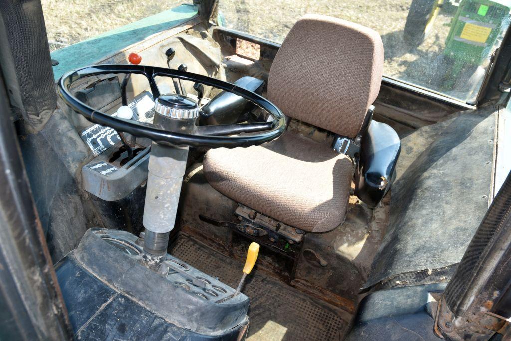 John Deere 4440 2 WD Tractor, Rock Box, Power  Quad, 460/85 R38 95 % Band Duals, 4292 Hours  Showing