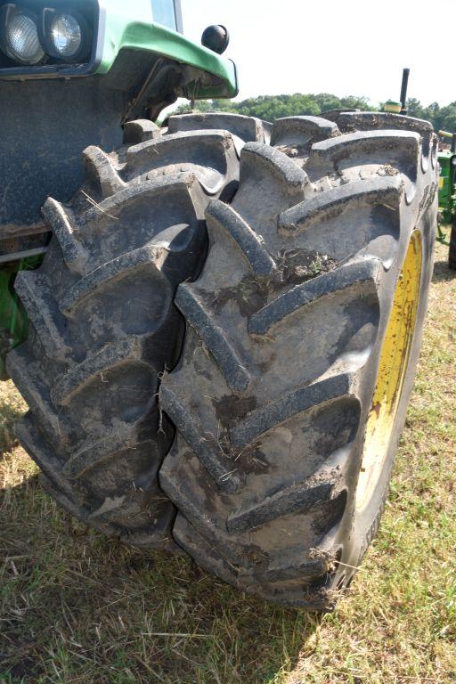 John Deere 4440 2 WD Tractor, Rock Box, Power  Quad, 460/85 R38 95 % Band Duals, 4292 Hours  Showing