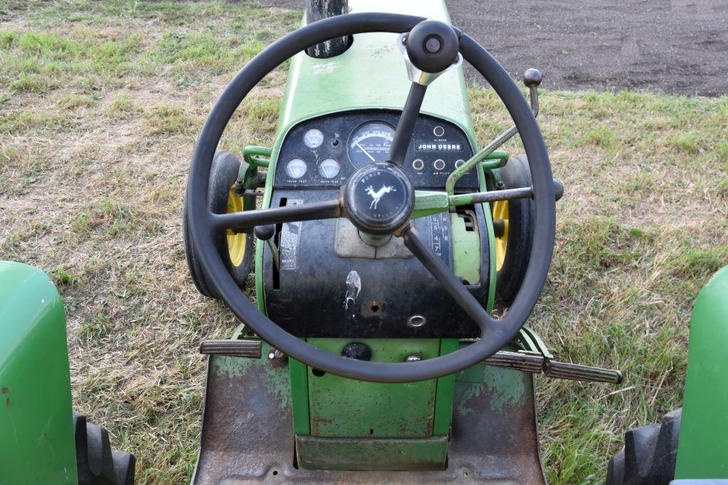1971 John Deere 3020, Gas Fenders, 2wd, Open  Station, Posi Rear End, Synchro, Single  Hydraulic, 3