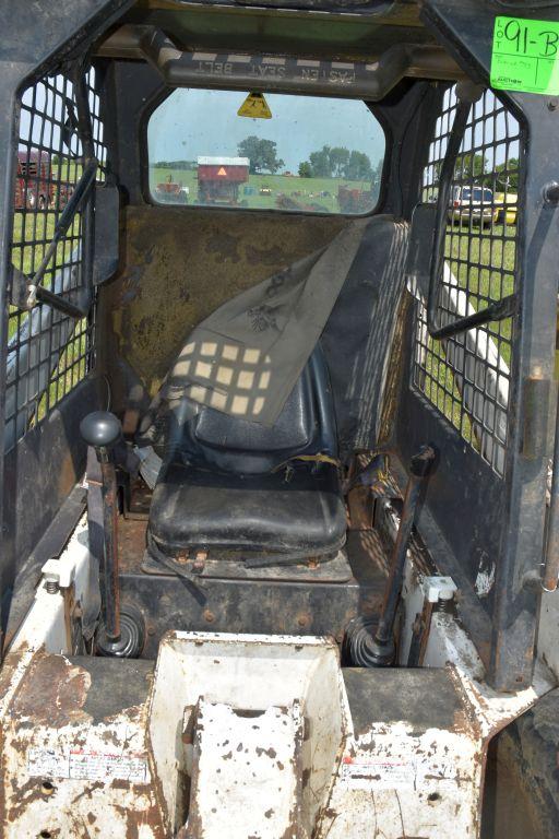 Bobcat 753 Skid Loader, Diesel, Runs Good,  Cage Cab, 5340 Hours, Hand & Foot Controls