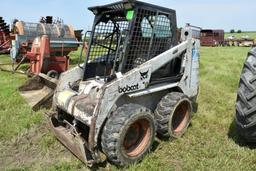 Bobcat 753 Skid Loader, Diesel, Runs Good,  Cage Cab, 5340 Hours, Hand & Foot Controls
