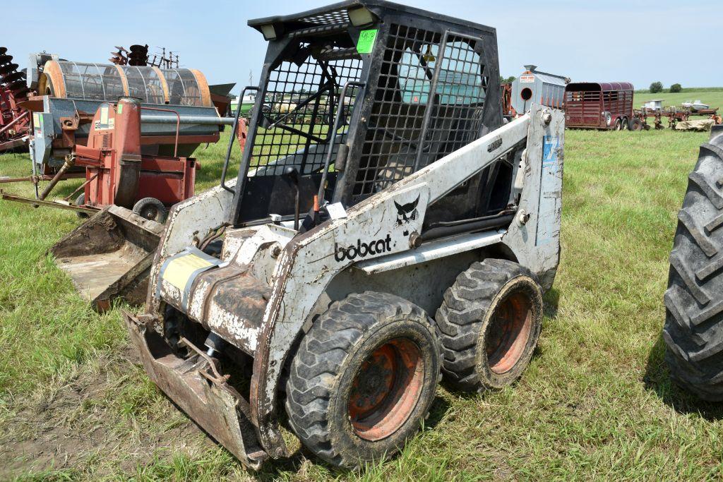 Bobcat 753 Skid Loader, Diesel, Runs Good,  Cage Cab, 5340 Hours, Hand & Foot Controls