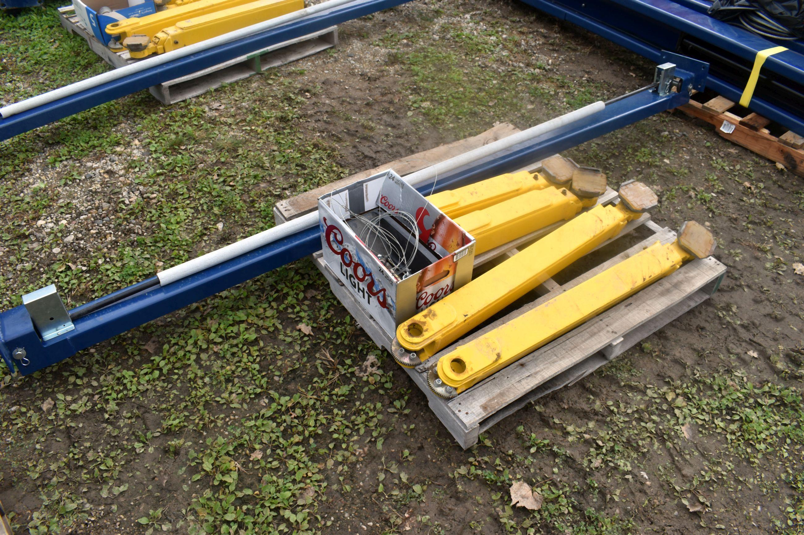 Challenger Model E10 10,000 Pound 2 Post 4 Leg Lift, Single Phase, 230 Volt, SN:160500000142749, Has