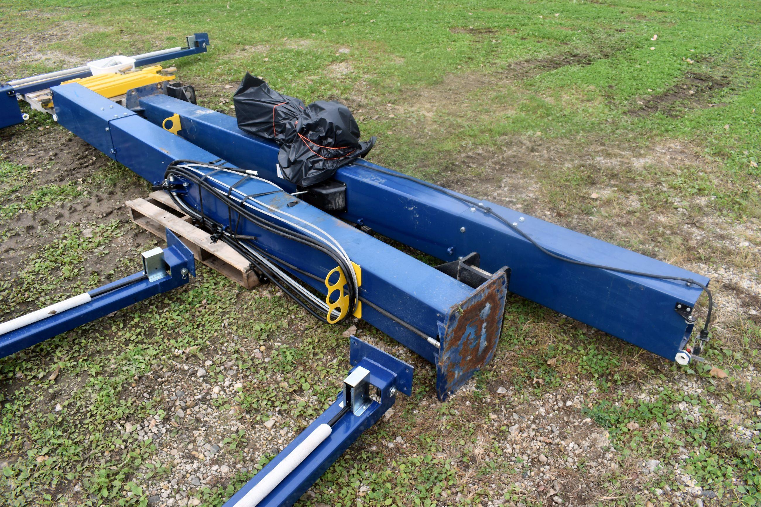 Challenger Model E10 10,000 Pound 2 Post 4 Leg Lift, Single Phase, 230 Volt, SN:160500000142749, Has