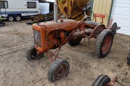 Allis Chalmers C Gas Tractor, W/F, W/ Belt Pulley Buzz Saw Rig, Non Running