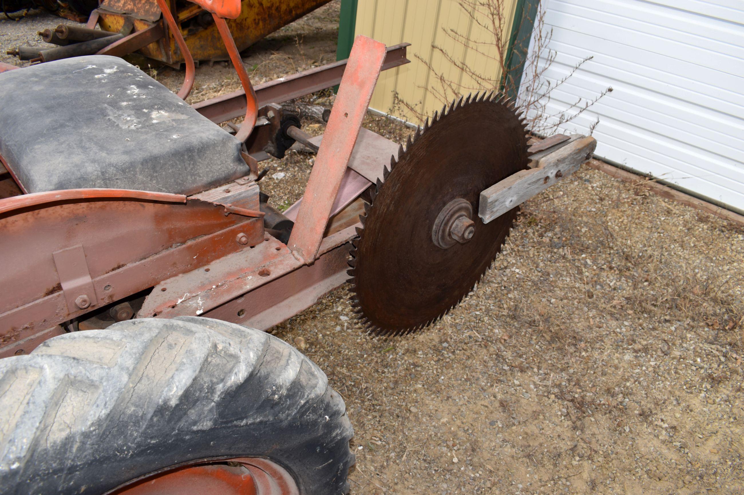 Allis Chalmers C Gas Tractor, W/F, W/ Belt Pulley Buzz Saw Rig, Non Running