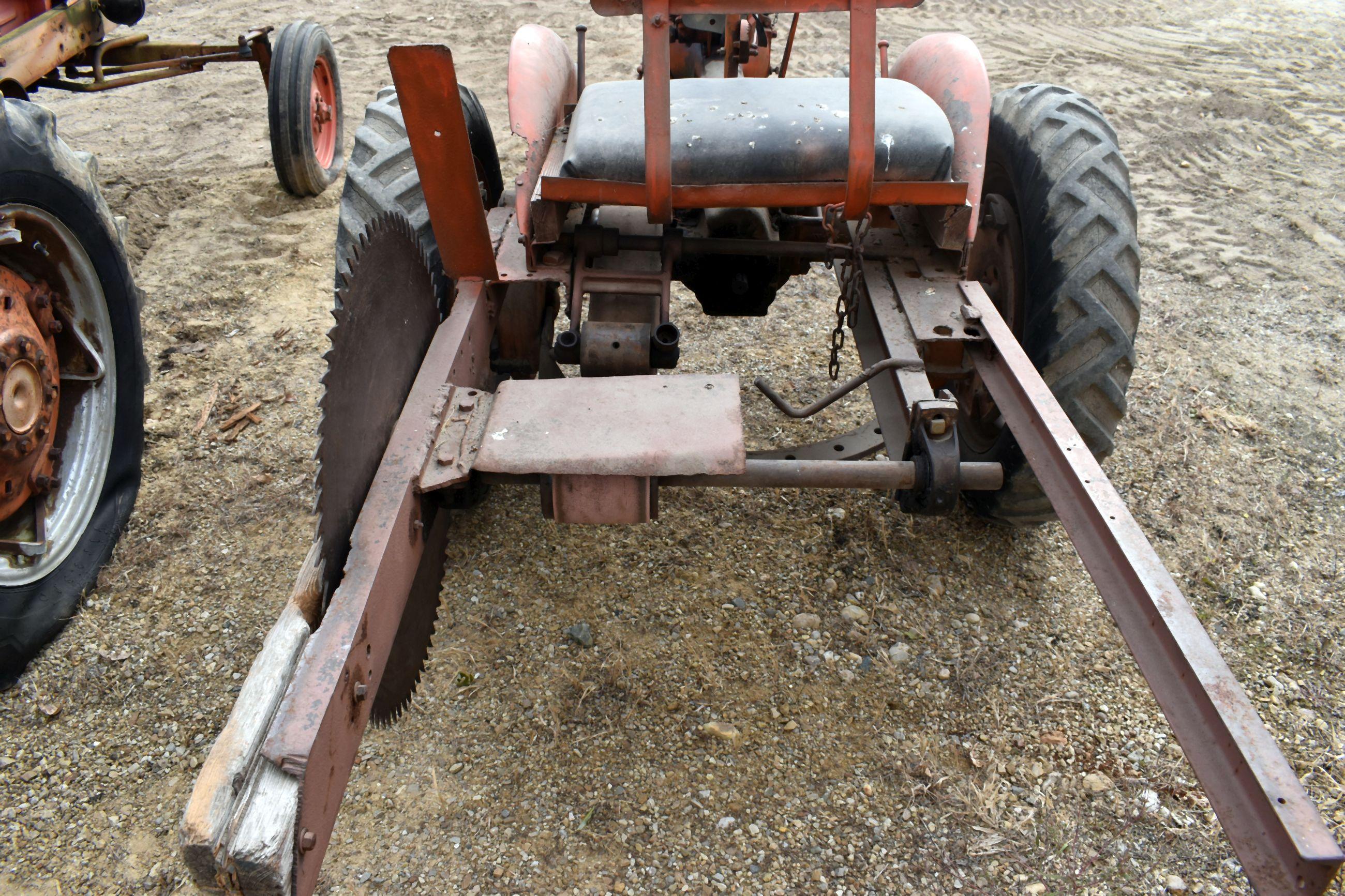 Allis Chalmers C Gas Tractor, W/F, W/ Belt Pulley Buzz Saw Rig, Non Running