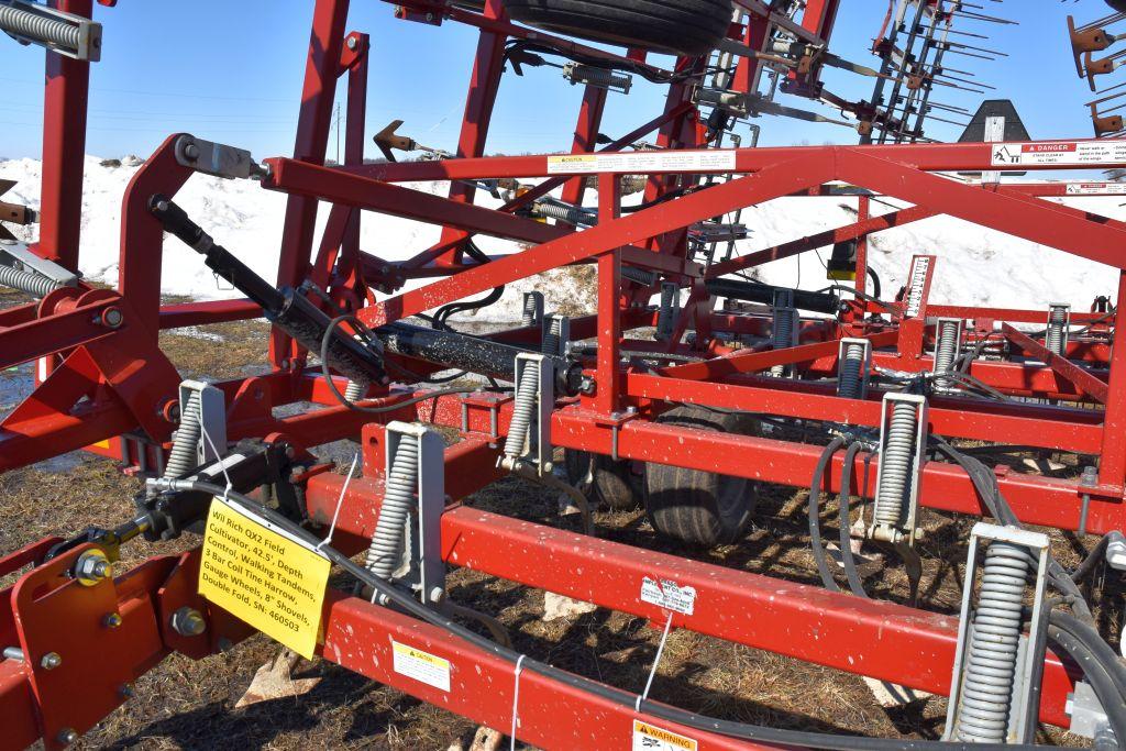 Wil Rich QX2 Field Cultivator, 42.5', Depth Contr
