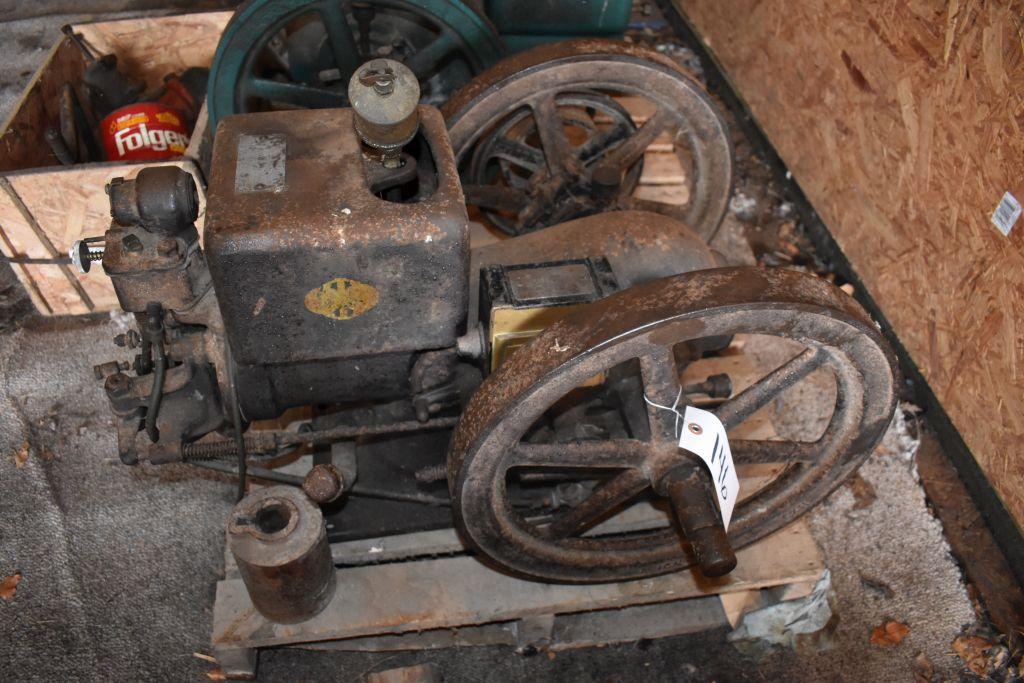 McCormick Deering Hit And Miss Engine, 1.5HP, SN:W96226, Has Wyco Mag, Oiler, Pulley, Motor Is Free,