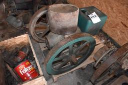 Parts Hit And Miss Engine, International Kerosene Gasoline 1.5Hp, SN:55428, With Box Of Parts,