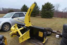 Hanson Model 101910 3 Point Snowblower, 540 PTO, Single Auger, Manual Spout, 82'', SN:1278553