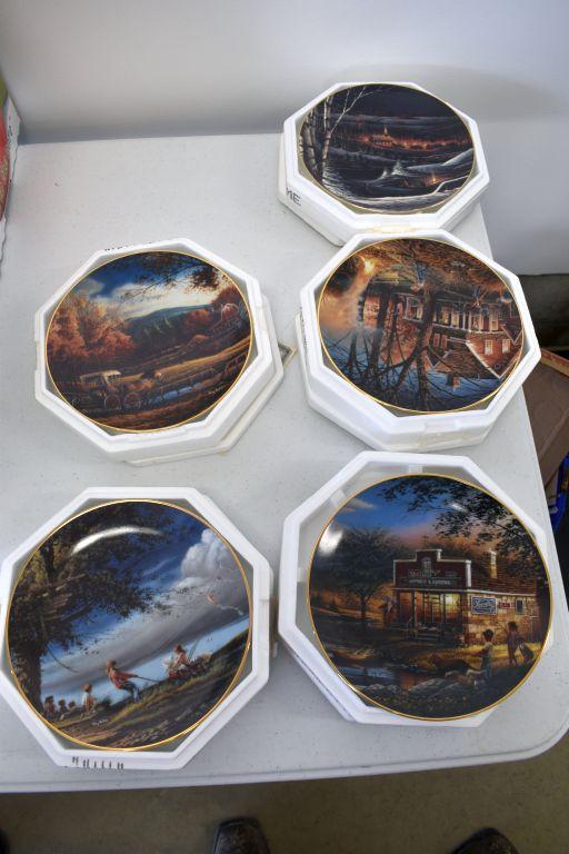 (5) Terry Redlin Collector Plates, Heartland Collection