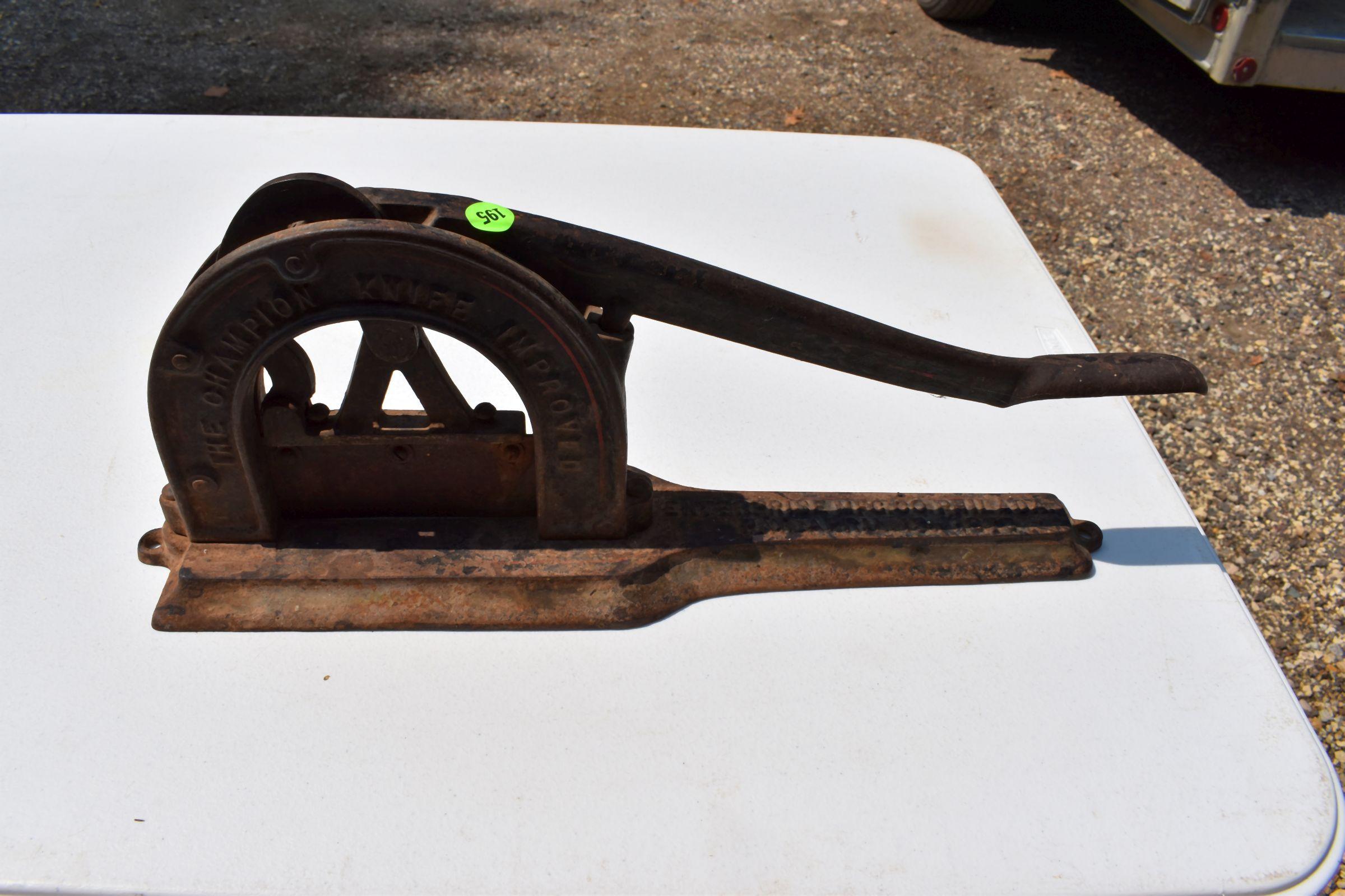 Enterprise MFG Co. The Champion Knife Improved Plug Tobacco Cutter