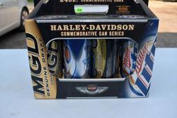 24 ounce Commemorative Cans of Harley Davidson MGD