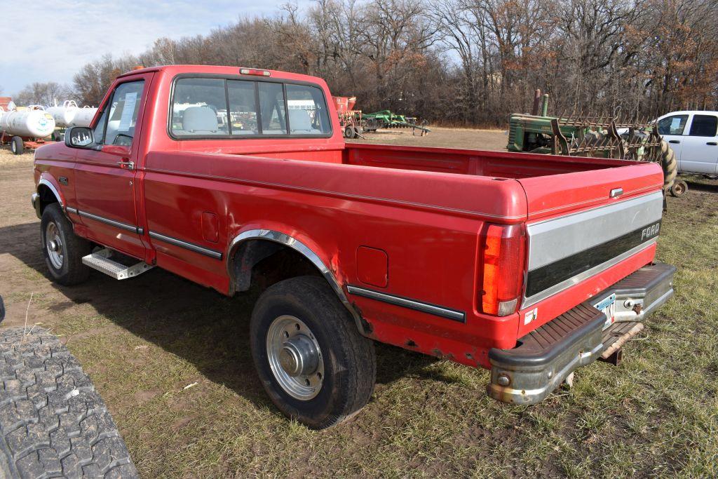 1995 Ford F250 XLT Pickup, 4x4, Reg Cab, 5.8L  V8 Engine, Auto, Long Box, 111,XXX Miles  Showing, Ru