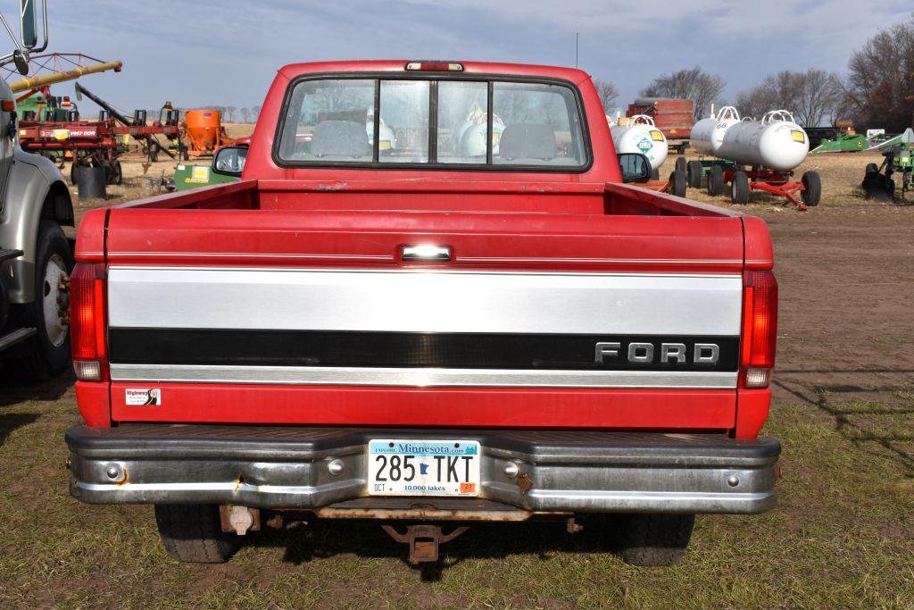 1995 Ford F250 XLT Pickup, 4x4, Reg Cab, 5.8L  V8 Engine, Auto, Long Box, 111,XXX Miles  Showing, Ru
