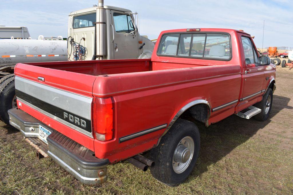 1995 Ford F250 XLT Pickup, 4x4, Reg Cab, 5.8L  V8 Engine, Auto, Long Box, 111,XXX Miles  Showing, Ru