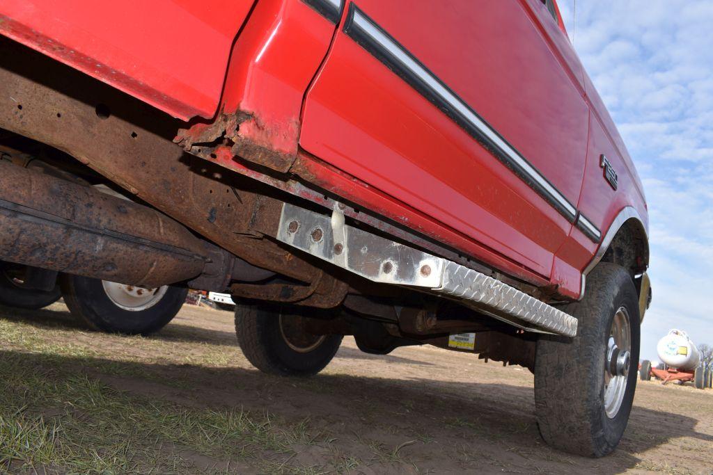 1995 Ford F250 XLT Pickup, 4x4, Reg Cab, 5.8L  V8 Engine, Auto, Long Box, 111,XXX Miles  Showing, Ru