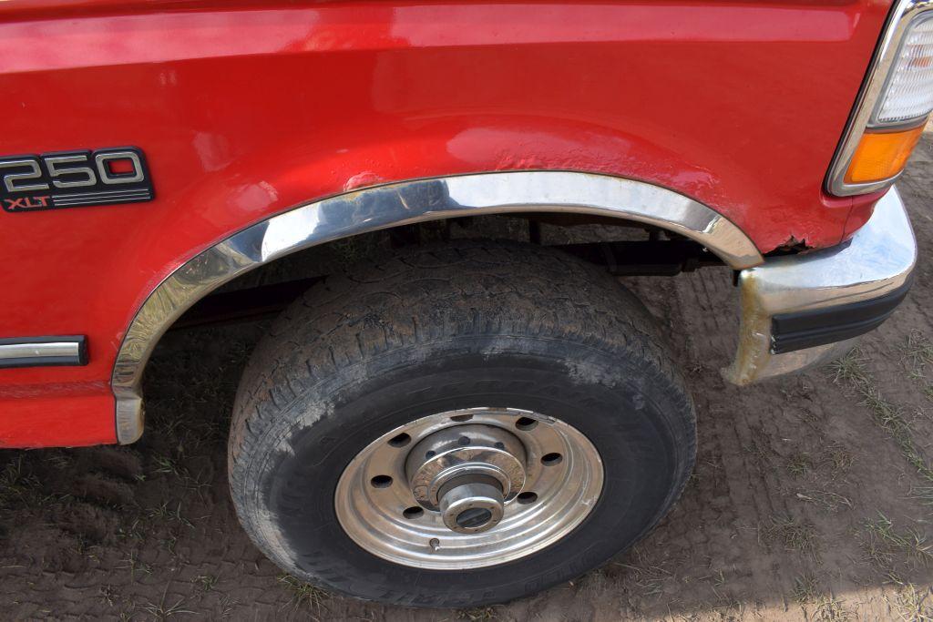 1995 Ford F250 XLT Pickup, 4x4, Reg Cab, 5.8L  V8 Engine, Auto, Long Box, 111,XXX Miles  Showing, Ru