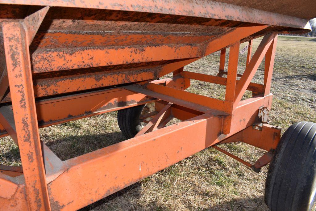 Bradford 225 Bushel Gravity Box, With Huskee  10 Ton Running Gear