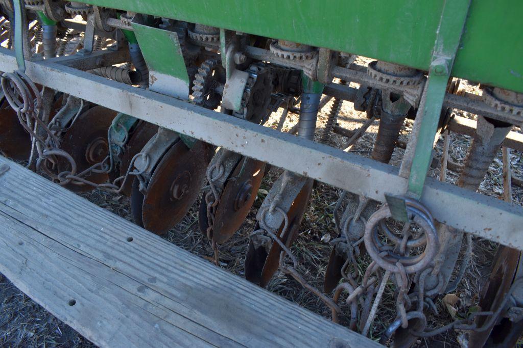 John Deere 10' Grain Drill With Grass Seeder,  7" Spacings