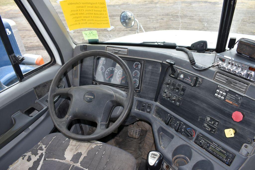 2007 Freightliner Columbia Day Cab Semi  Tractor, 10 Speed Eaton, C13 Acert, 1,106,658  Miles, Jake