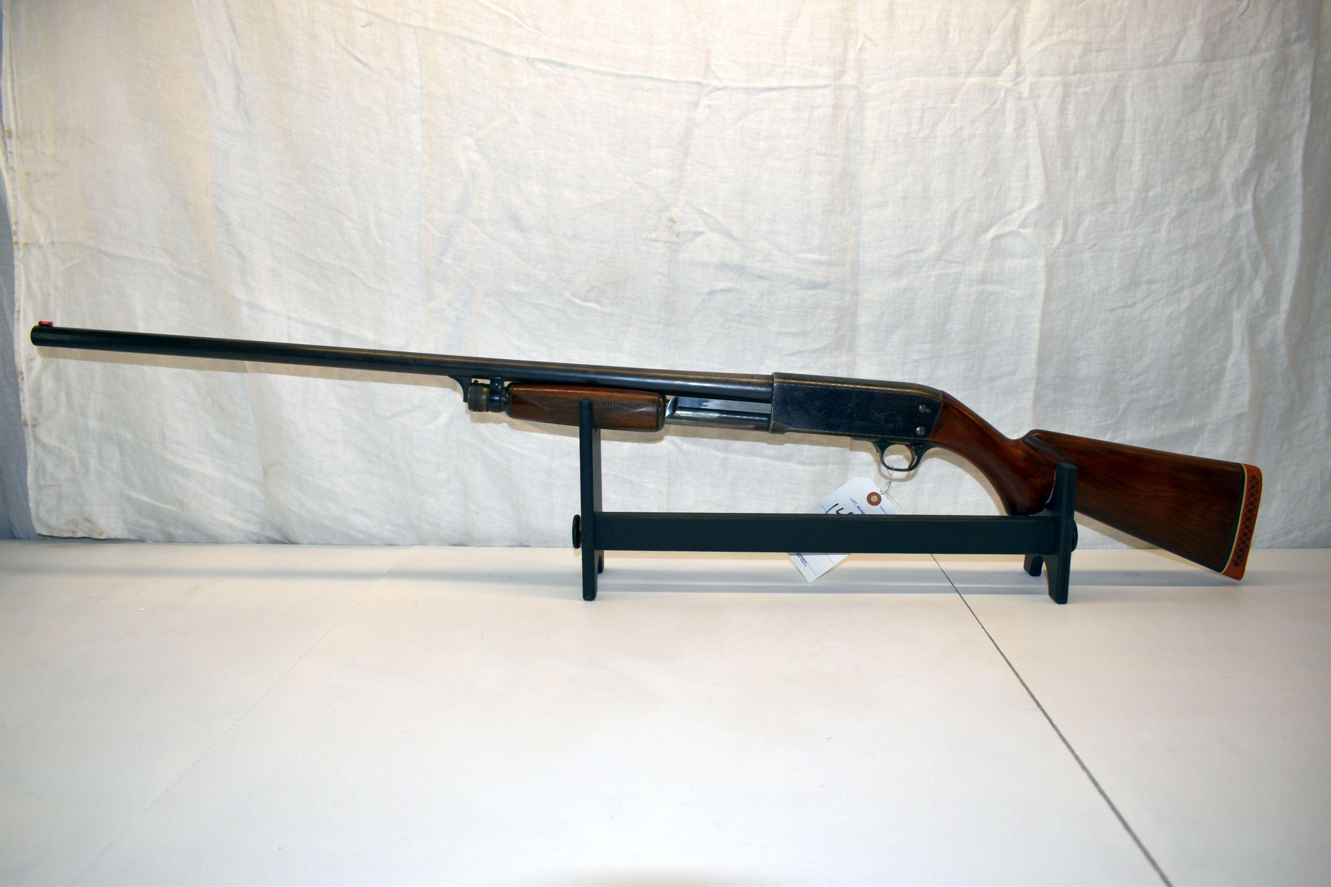 Ithica Gun Co. Model 37 Pump Action Shotgun, 12 Gauge, 30" Barrel, 2 3/4" Chamber, Engraving On Rece