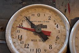 2 Chatillon milk scales 60lb cap, located building 5