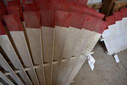 (6) New Wooden Fin Sections Off Of A Dempster #11 Windmill (Made of Cypress Wood)