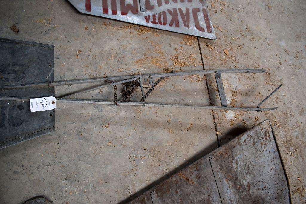 Perkins Aerolectric Metal Windmill Tail With Bracket, 90" Long