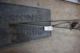 Perkins Aerolectric Metal Windmill Tail With Bracket, 90" Long