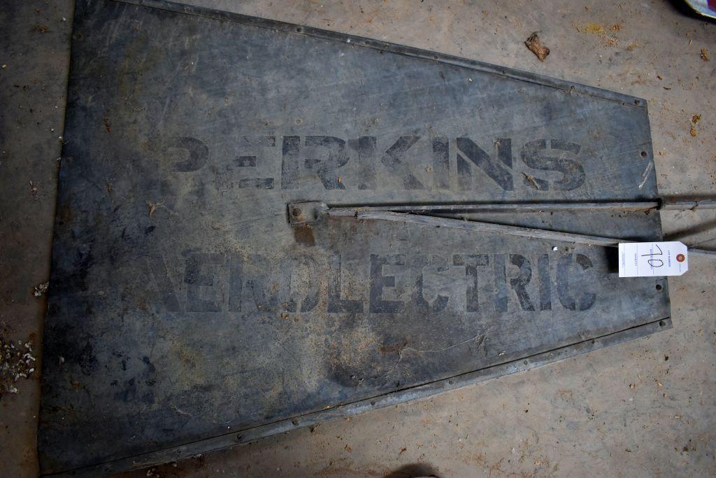 Perkins Aerolectric Metal Windmill Tail With Bracket, 90" Long