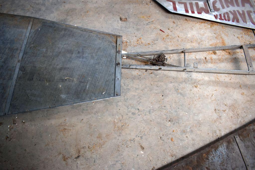 Perkins Aerolectric Metal Windmill Tail With Bracket, 90" Long