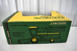 Ertl Blue Print Replica John Deere Titan Combine with box