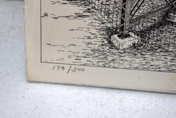 Pencil Sketch of The Spiral Hastings Bridge by James Zotalis